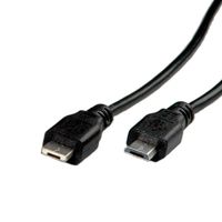 ROLINE USB 2.0 Kabel, Micro USB A Male - Micro USB B Male, 1,8m - thumbnail