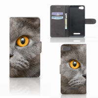 Telefoonhoesje met Pasjes Wiko Lenny 2 Britse Korthaar