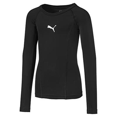 PUMA Herren Shirt LIGA Baselayer Tee LS Jr, Puma Black, 128, 655921 03