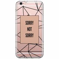 iPhone 6/6s transparant hoesje - Sorry not sorry