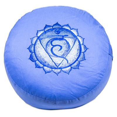 Yogi & Yogini Meditatiekussen Katoen Violet - 5e Chakra Vishuddha - 33 x 15 cm