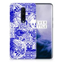 Silicone Back Case OnePlus 7 Pro Angel Skull Blauw