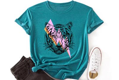 T-shirt met tijgeropdruk T-shirt met tijgeropdruk