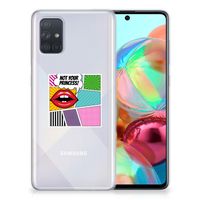 Samsung Galaxy A71 Silicone Back Cover Popart Princess