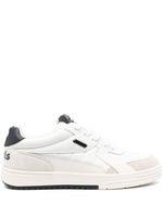 Palm Angels baskets University en cuir - Blanc