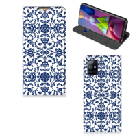 Samsung Galaxy M51 Smart Cover Flower Blue