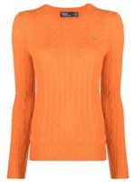 Polo Ralph Lauren pull Julianna en maille torsadée - Orange