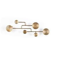 BOLD MONKEY Wall Coat Rack Hypnotising Brass - thumbnail