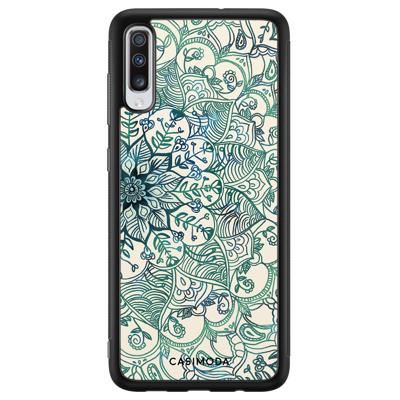 Samsung Galaxy A70 hoesje - Mandala blauw