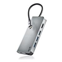 NGS WONDER DOCK 8 – 8-in-1 USB-C-hub, adapter met meerdere poorten (USB 3.0, USB-C met PD-laden, HDMI, SD/TF-kaartlezer en LAN - RJ45) Compatibel met USB-C-apparaten