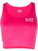 Ea7 Emporio Armani brassière de sport à logo imprimé - Rose