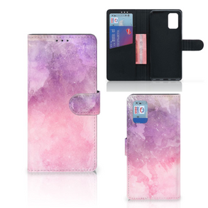 Hoesje Samsung Galaxy A02s | M02s Pink Purple Paint