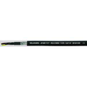 Helukabel JZ-600-Y-CY Stuurstroomkabel 4 G 2.50 mm² Zwart 11576-1000 1000 m