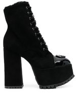 Philipp Plein bottines Hexagon 130 mm à plateforme - Noir - thumbnail