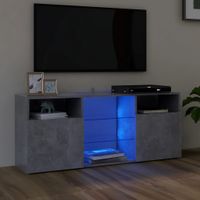 Tv-meubel met LED-verlichting 120x30x50 cm betongrijs - thumbnail