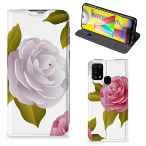 Samsung Galaxy M31 Smart Cover Roses