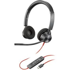 POLY 8X219AA hoofdtelefoon/headset Bedraad Hoofdband Kantoor/callcenter USB Type-C Zwart