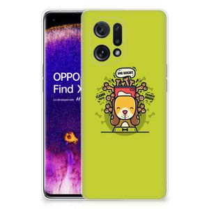 OPPO Find X5 Telefoonhoesje met Naam Doggy Biscuit