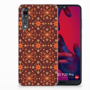 Huawei P20 Pro TPU bumper Batik Brown