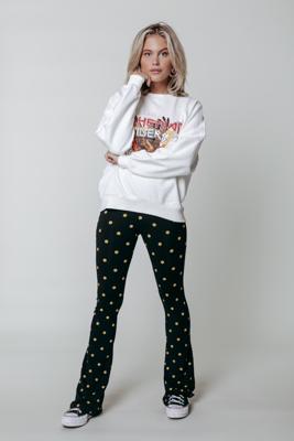 Colourful Rebel Bohemian Riders Trui Wit Dames - Loose Fit - Katoen Colourful Rebel Bohemian Riders Trui Wit Dames - Loose Fit - Katoen