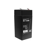 Accu loodaccu Gel AGM 4 V 4,5 Ah Green Cell accu batterij voor USV loodgel accu verzegeld lood-zuur batterij VRLA cyclivast alarminstallatie speelgoed viskas handlamp zaklampen weegschaal