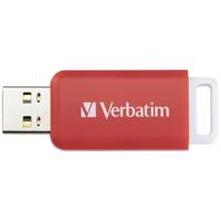 Verbatim V DataBar USB 2.0 Drive USB-stick 16 GB Rood 49453 USB 2.0 - thumbnail