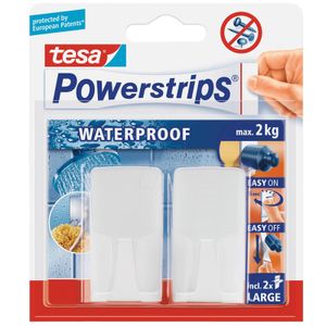 4x Tesa Powerstrips haken waterproof klusbenodigdheden