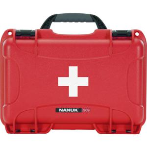 Nanuk 909 First Aid apparatuurtas Stevige koffer Rood, Wit