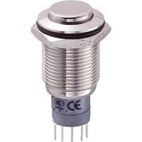 TRU Components LAS2GQH-11Z/N/P Vandalismusgeschützter Druckschalter 250 V/AC 3A 1 x Ein/Ein rastend