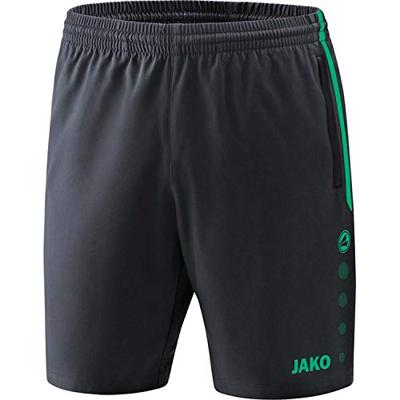 JAKO - Shortscompetitie 2.0, Uniseks-Kind, Antraciet/Turkoois, 152