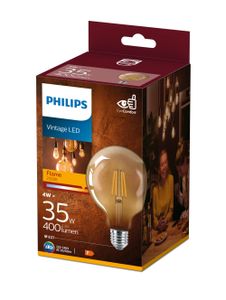 Philips 67360400 LED-lamp Energielabel F (A - G) E27 Globe 4 W = 35 W Warmwit (Ø x l) 9.5 cm x 14 cm Niet dimbaar 1 stuk(s)