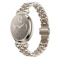 By Qubix - Metalen schakelbandje - Vintage goud - Compatible met Garmin Lily 2 - Compatible Garmin bandje