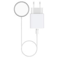 Ksix MagCharge Oplaadset voor iPhone 12/13/14/15 - 15W/20W - Wit - thumbnail