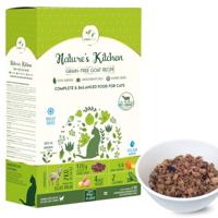 Pawfect Nature's Kitchen gevriesdroogd kattenvoer - Geitenrecept Verpakking van 2 (250gX2=500g) (500g gevriesdroogd = 2kg natvoer)