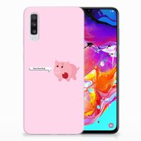 Samsung Galaxy A70 Telefoonhoesje met Naam Pig Mud