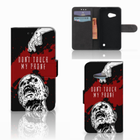 Microsoft Lumia 550 Portemonnee Hoesje Zombie Blood