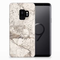 Samsung Galaxy S9 TPU Siliconen Hoesje Marmer Beige