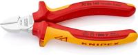 Knipex Zijsnijtang verchroomd, geïsoleerd met meer-componentengrepen, VDE-getest 140 mm 70 06 140