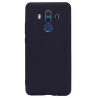 Anti-Vingerafdruk Mat Huawei Mate 10 Pro TPU Hoesje - Zwart