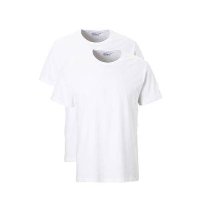 Ceceba +size basic t-shirt (set van 2) wit