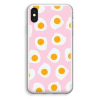 Dancing eggs: iPhone XS Transparant Hoesje - thumbnail