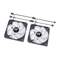 Thermaltake CL-F149-PL12SW-A PC-ventilator Zwart, Transparant, RGB (b x h x d) 120 x 120 x 25 mm - thumbnail