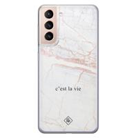 Samsung Galaxy S21 siliconen telefoonhoesje - C'est la vie