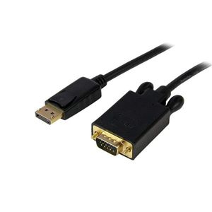 StarTech.com 4,5 m lange DisplayPort-naar-VGA-adapterconverterkabel DP naar VGA 1920x1200 zwart