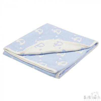 Soft Touch deken Elephant 80 x 78 cm fleece