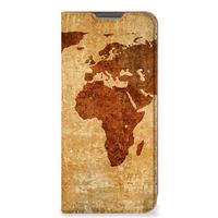 OPPO A96 | A76 Book Cover Wereldkaart - thumbnail