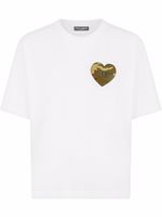 Dolce & Gabbana t-shirt à motif de coeur - Blanc - thumbnail