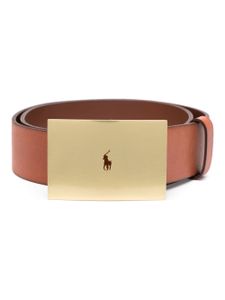 Polo Ralph Lauren ceinture Paige Pony en cuir - Marron