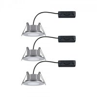 Paulmann Calla LED-inbouwlamp voor badkamer Set van 3 stuks 18 W IP65 Chroom (mat) - thumbnail