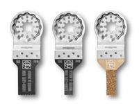 FEIN Combo Starlock MINI CUT - 3 accessoires, ideaal voor kleinere uitsparingen en werkzaamheden op krappe plaatsen, bijv. voor vele installatiewerkzaamheden, schakelaarinbouw, modelbouw e.d.m. opname Starlock